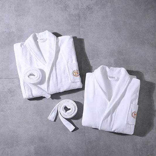 Hotel-Quality White Cotton Waffle Bathrobe — Everyday Luxury, Redefined