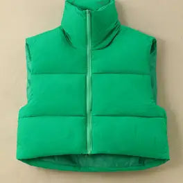 💚 Women’s Green Puffer Vest