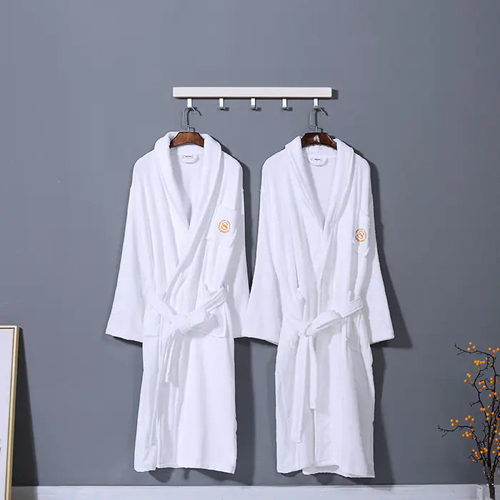 Hotel-Quality White Cotton Waffle Bathrobe — Everyday Luxury, Redefined