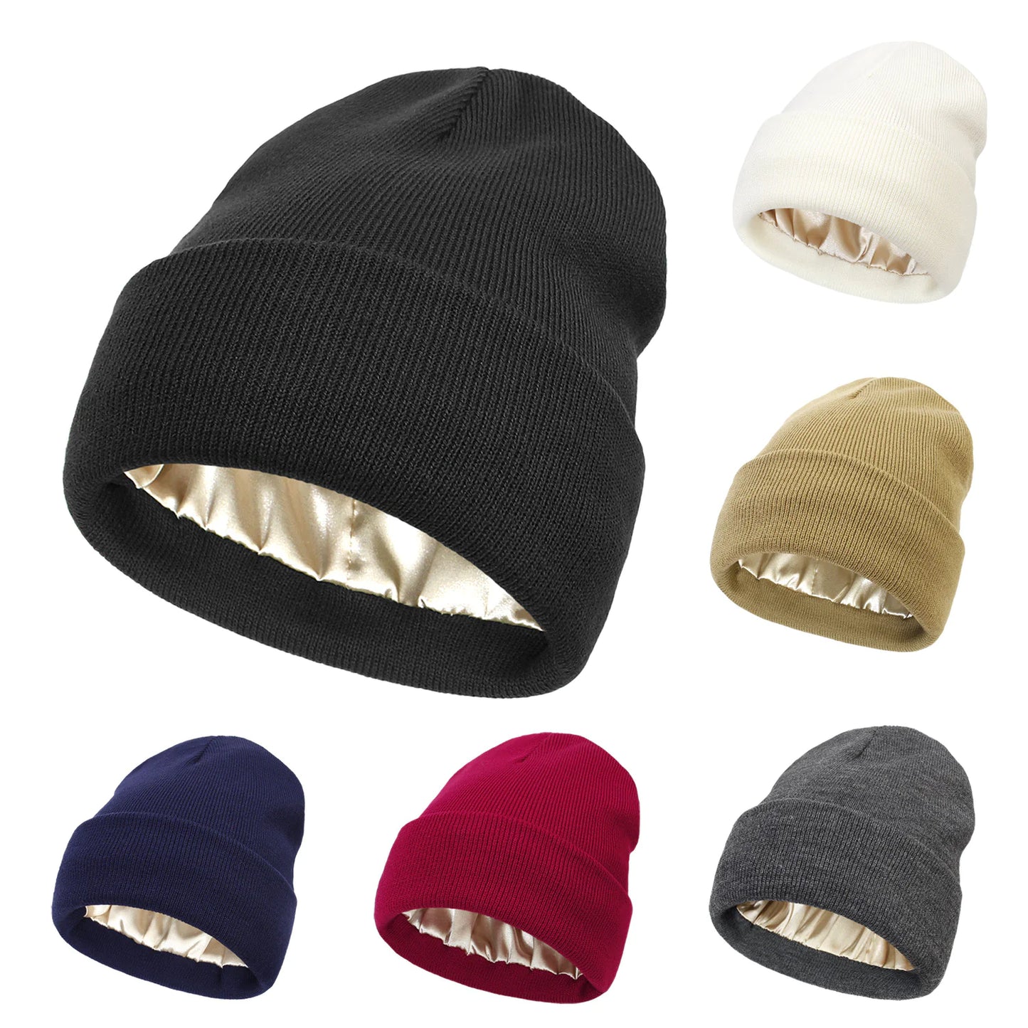 Satin-Lined Anti-Static Beanie
