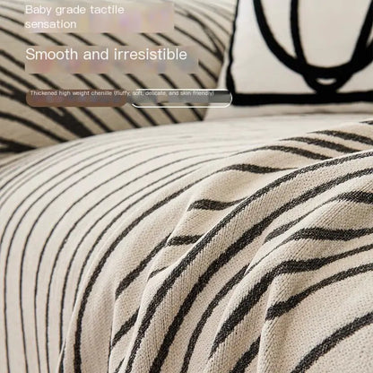Abstract Wave Pattern Cat-Proof Sofa Cover Set