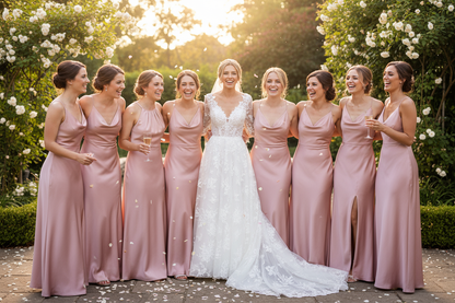 bride with her friends