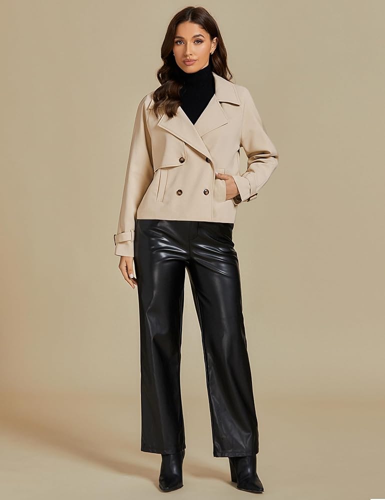 Short Winter Trench Coat