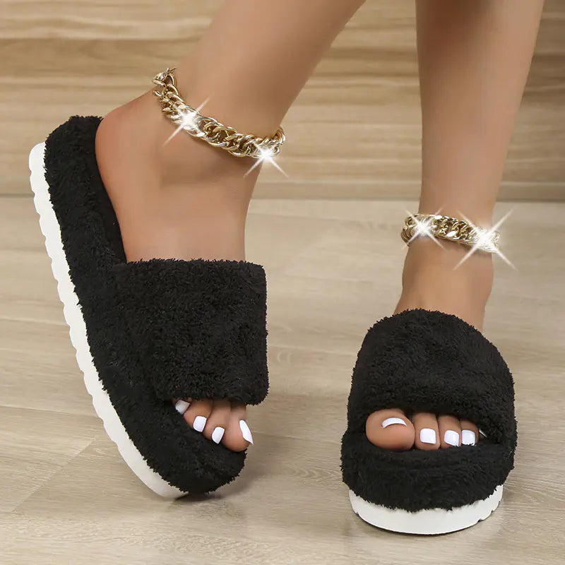 Fuzzy Slippers – Where Warmth Meets Effortless Style