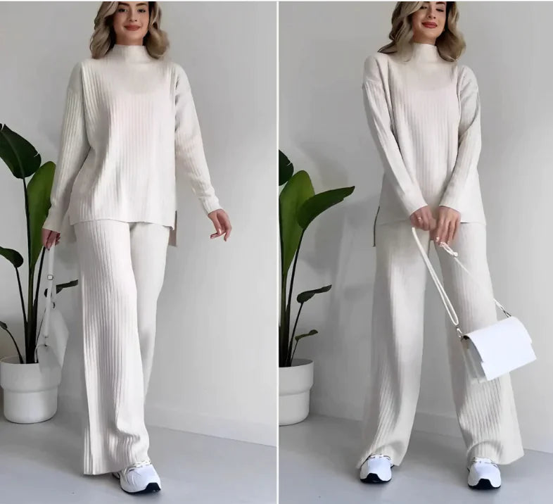 Elegant Turtleneck and Trousers Set