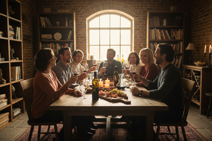people drinking wine