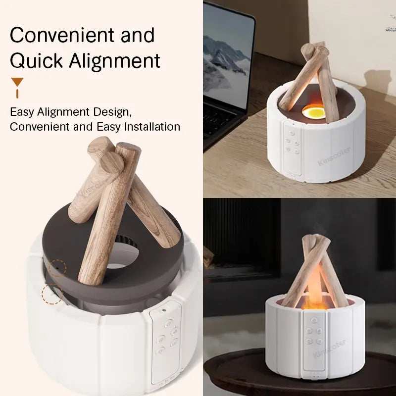 🕯️ Simulated Flame Aroma Diffuser — Serenity with a Touch of Warmth